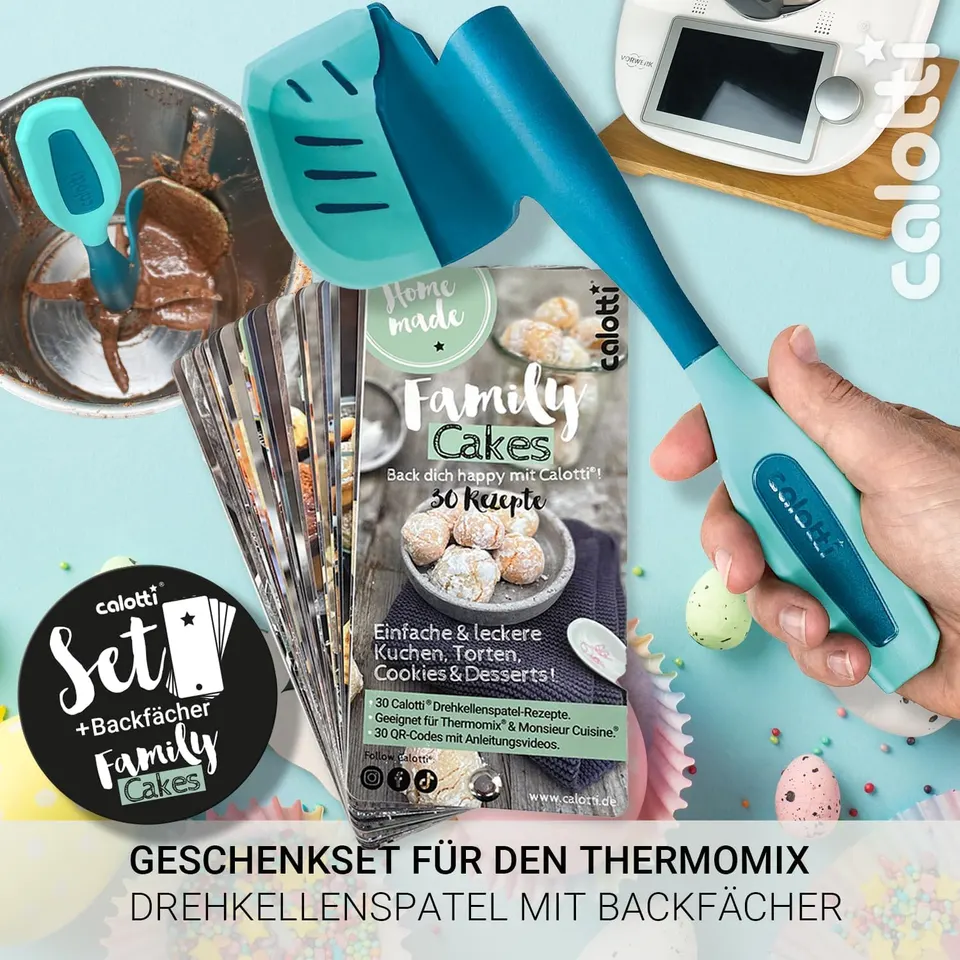 Sparsets Drehkellenspatel + Backfächer & Geschenkset Backen – Produktbild 2