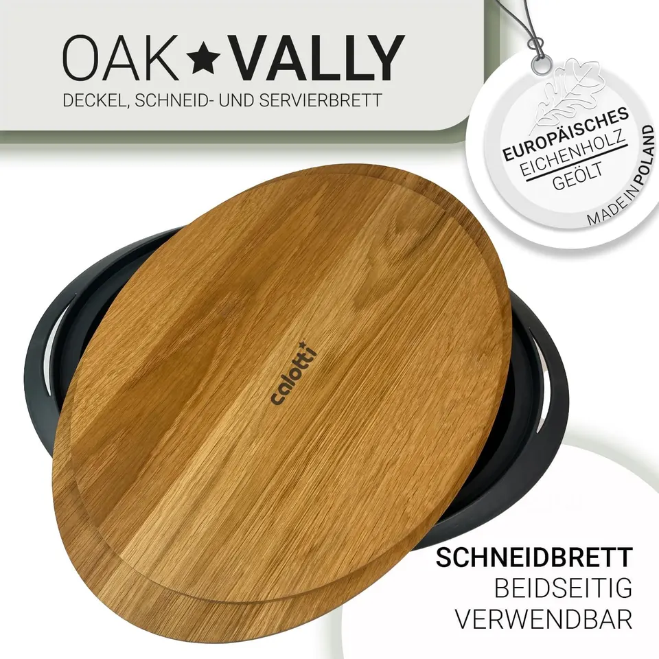 Oak VALLY: tabla de cortar, bandeja para servir y tapa para Varoma® – imagen del producto 6
