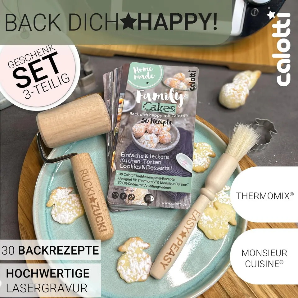 Sparsets Drehkellenspatel + Backfächer & Geschenkset Backen – Produktbild 2