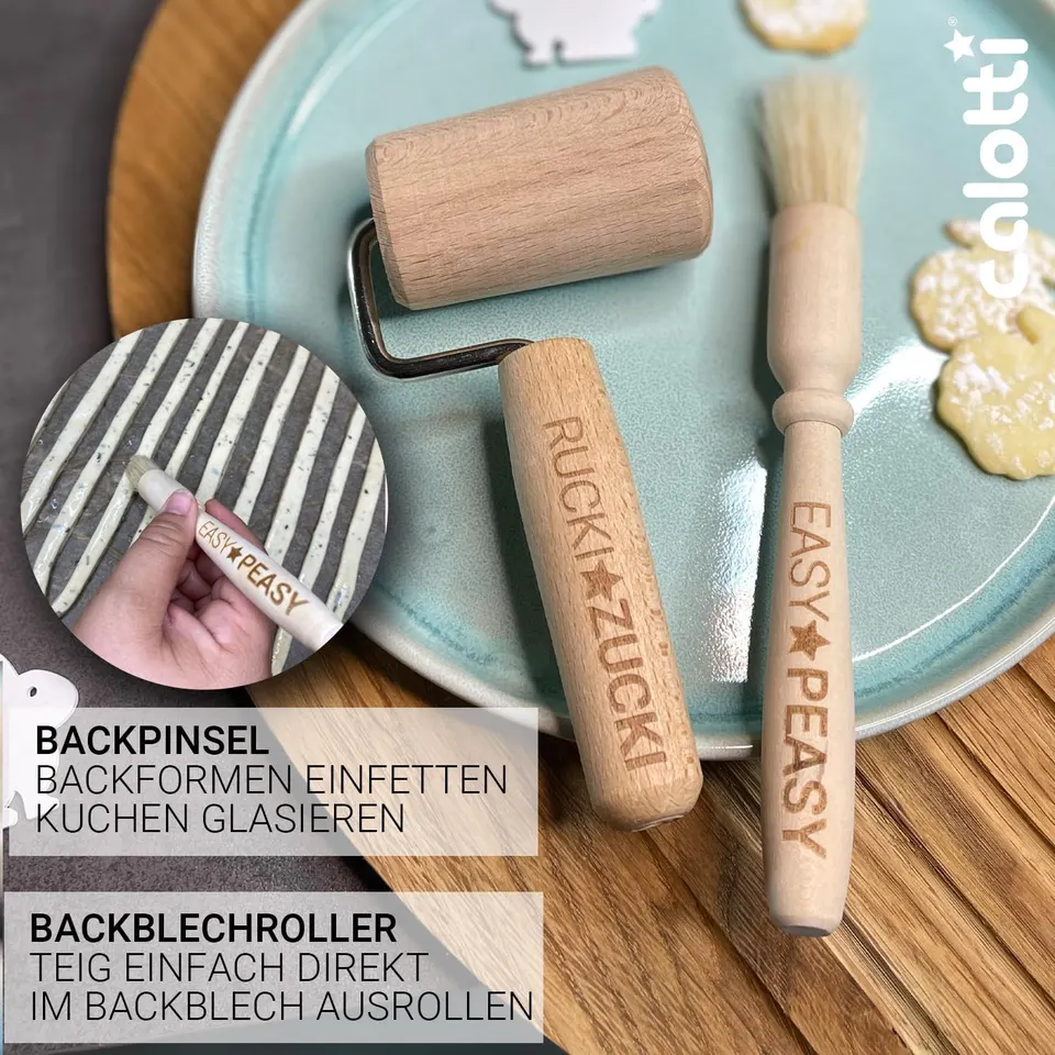 Sparsets Drehkellenspatel + Backfächer & Geschenkset Backen – Produktbild 4