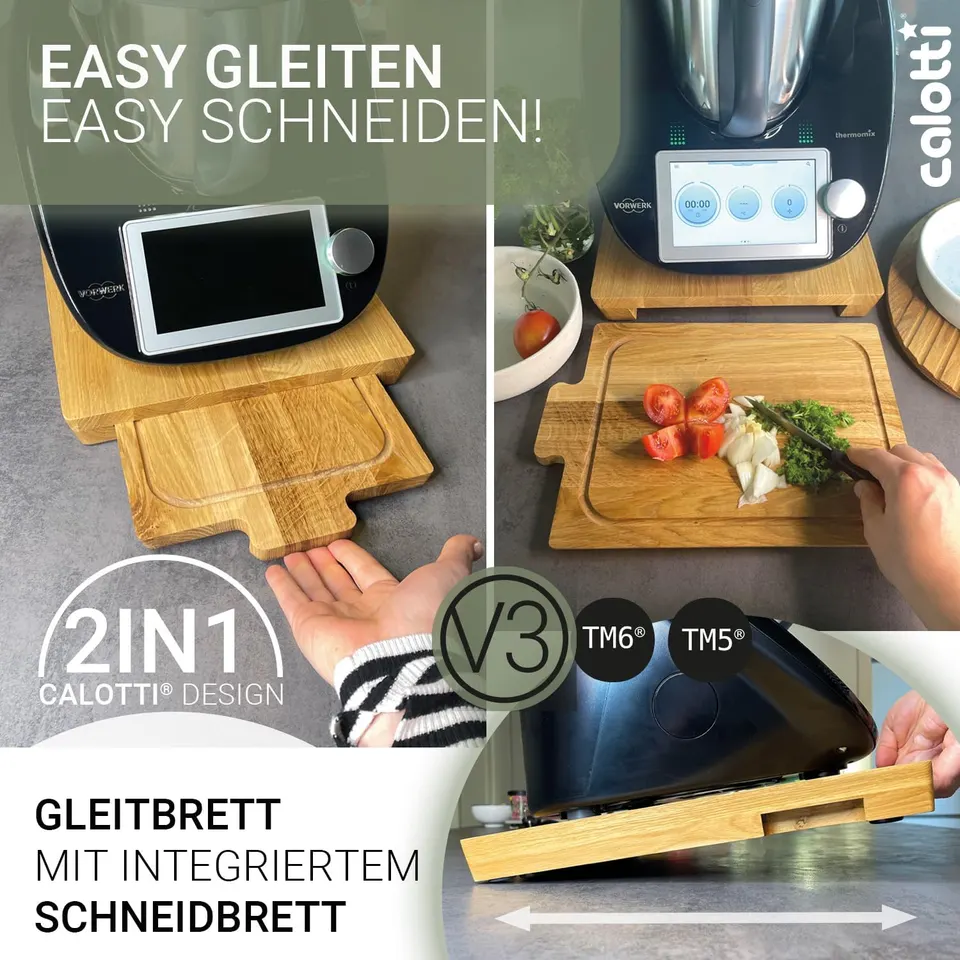 Oak IDOKY® V3 deska ślizgowa ze zintegrowaną deską do krojenia – zdjęcie produktu 2