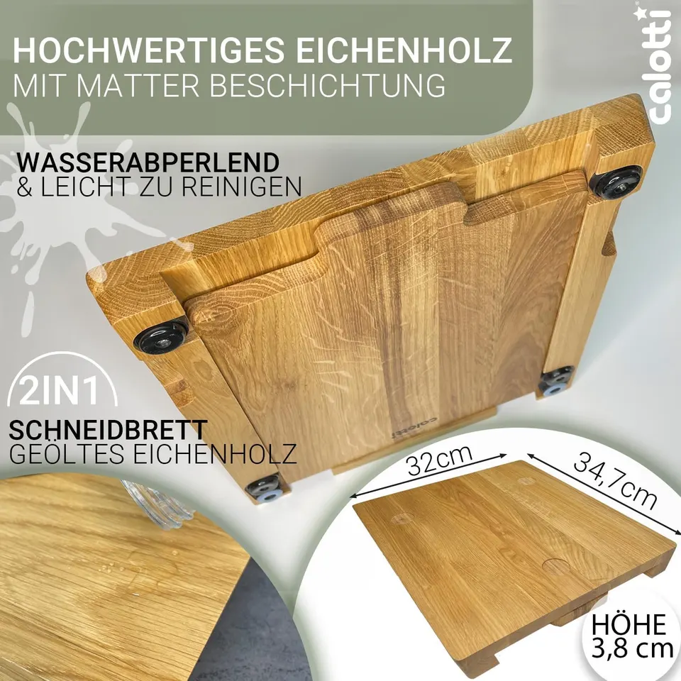 Oak IDOKY® V3 deska ślizgowa ze zintegrowaną deską do krojenia – zdjęcie produktu 7