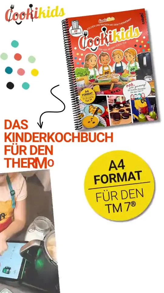 Video: das Cookikids® Kinderkochbuch für den Thermomix® TM7 im A4- und Mini-Format