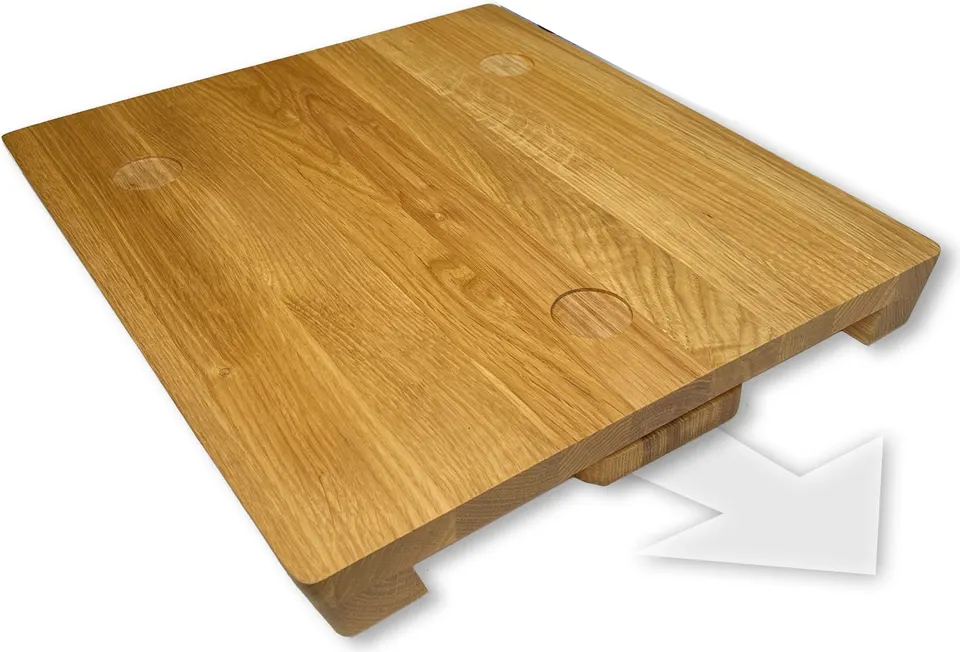 Calotti® Oak IDOKY® V3 Gleitbrett mit integriertem Schneidbrett