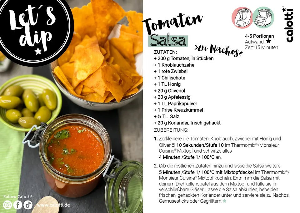Rezeptkarte Tomaten Salsa
